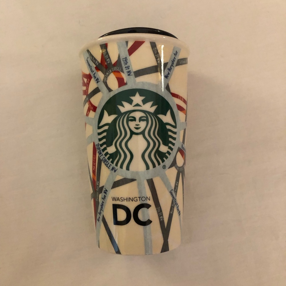 Starbucks Washington, DC Street Map Ceramic Tumbler From 2015 Double-Walled